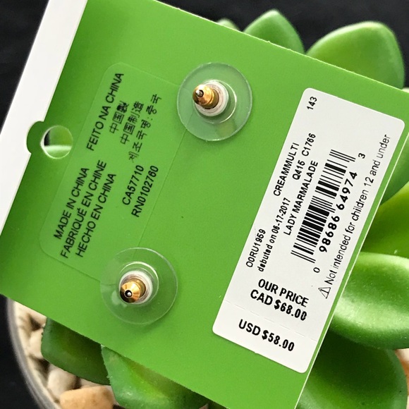 Kate Spade Gold Pearl Drop Lady Marmalade Earrings - Picture 3 of 6